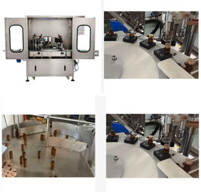 1.5KW Automatic Bottle Filling And Capping Machine 18~35 Bottles / Min