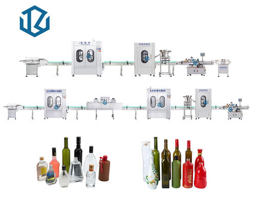 Vial Vodka Wine Alcohol Rinsing Capping Bottle Filling Line