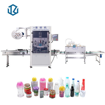 Water Drinks Bottle Shrink Sleeve Labeling Equipment With Steamer