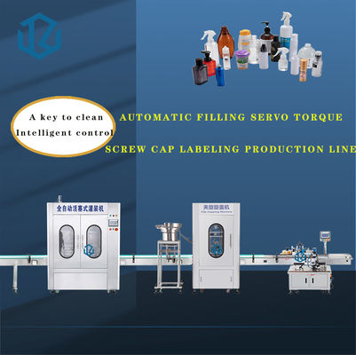 Double Heads Shampoo Washing Liquid Filling Machine Tracking Capping Equipment